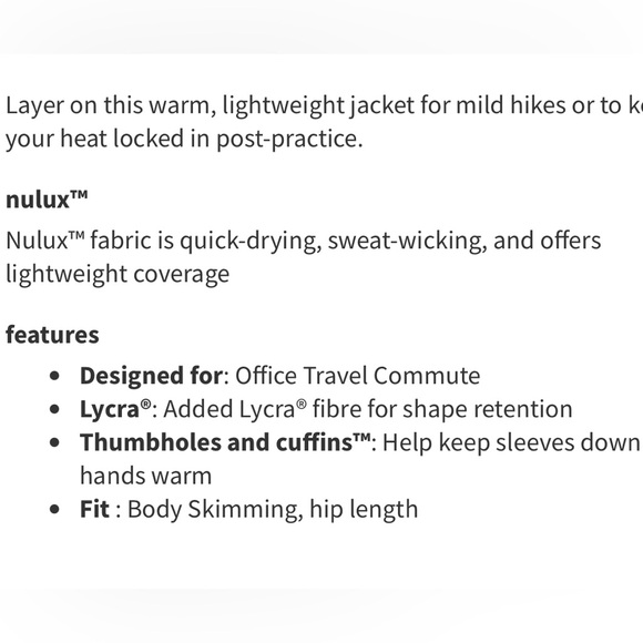 lululemon define jacket sz 6 Deep Ruby maroon burgundy - Picture 6 of 6